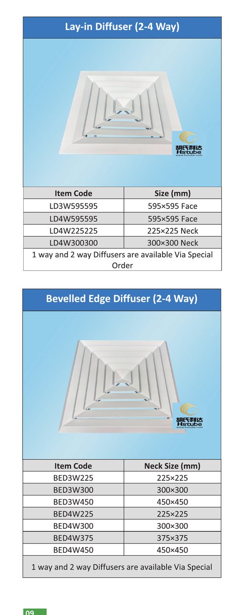 Supply Air Diffuser - Page 9 left